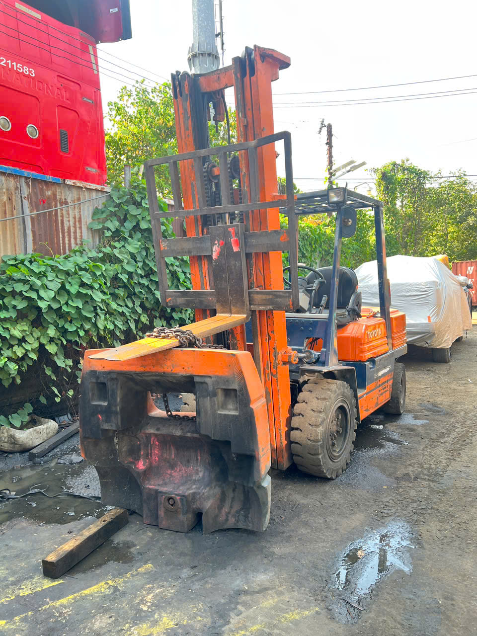 Xe nâng ngồi lái Toyota 3Tấn, Khung 6M
