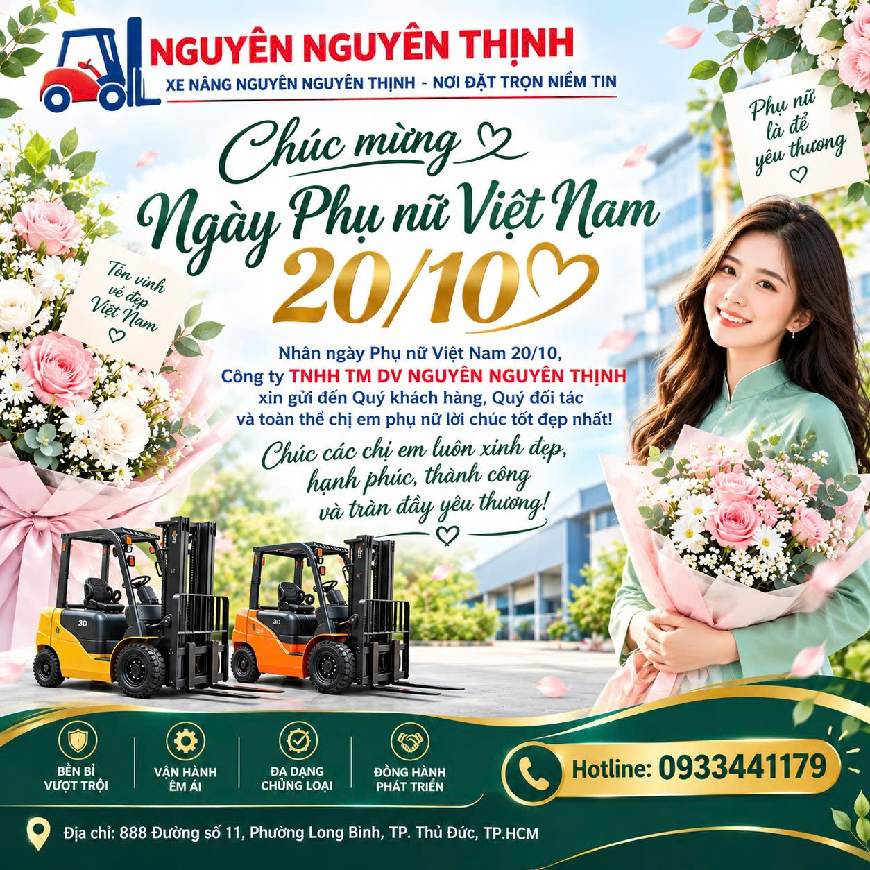 MỪNG NGÀY PHỤ NỮ VIỆT NAM 20/10 – TÔN VINH VẺ ĐẸP VÀ SỰ BỀN BỈ